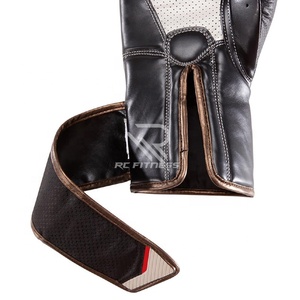 Gants de boxe MMA en cuir de vachette avec fermeture auto-agrippante, personnalisables pour l'entraînement - Product Image 3