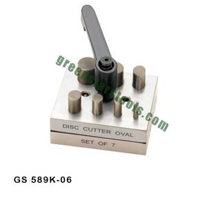 Oval DiscCutter Set of 7 With Lever GS 589K-06 Jewelry Tools for Jewelers - Product Image 1