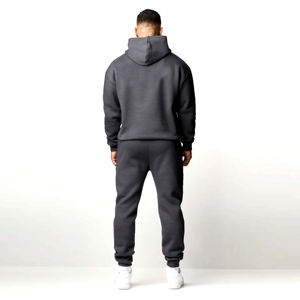 Ropa Deportiva Personalizada con Logotipo para Hombre, Pantalones Deportivos Ajustados con Estampado, Chándal de Gimnasio, Talla Grande, Dos Piezas, Ropa Urbana de Invierno 100% - Product Image 3