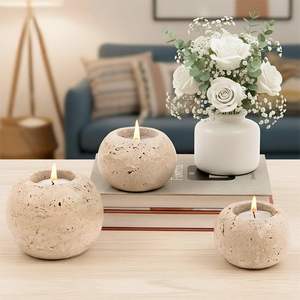 Premium Marble <b>Tealight</b> <b>Holders</b> for Easter Gift Hampers-Stylish Home Decor Heat Resistant & Durable Handmade - Product Image 1