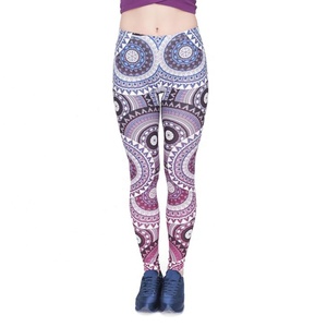 Leggings de fitness pour femmes de haute qualité en nylon spandex avec poches taille moyenne pantalons de sport de gymnastique - Product Image 6