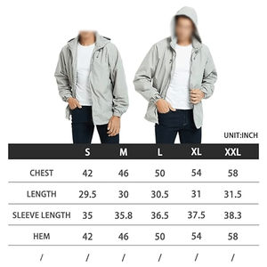 Chaqueta de lluvia cortavientos para hombre de ropa informal, chaqueta de lluvia impermeable cortavientos personalizada de fabricante OEM, chaqueta de nieve - Product Image 6