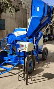 Bétonnière mobile avec trémie et moteur électrique pour chantier de construction, mélange efficace du ciment, du sable et des agrégats - Product Image 6