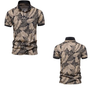 Ropa de Verano para Hombre 2025, Camiseta Casual de Algodón Estampado de Punto, Elegante, de Alta Calidad, con Bordado Personalizado y Logotipo Personalizado - Product Image 1