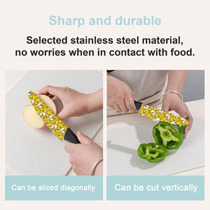 Juego de 5 Cuchillos de Cocina Profesionales de Alta Calidad, Diseño Ambidiestro, Duradero, de Cerámica y Plástico, Aptos para Lavavajillas, Entrega Rápida - Product Image 6