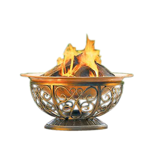 Foso de fuego de cobre y Metal para uso doméstico, diseño de desplazamiento, soporte decorativo, calentador de jardín al aire libre decorativo de fuego de cobre puro de Metal - Product Image 1