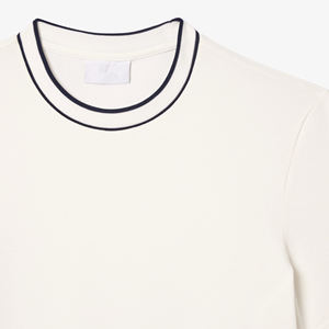 Camisetas transpirables de alta calidad con cuello redondo para hombre, camisetas masculinas de algodón 100% de manga corta de Color sólido - Product Image 5