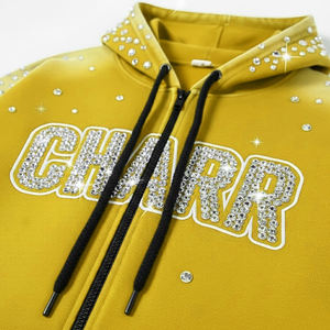 Sweat à capuche surdimensionné en coton 100% de qualité supérieure pour hommes, respirant, coupe-vent, vêtements d'hiver, logo avant personnalisable, conception solide - Product Image 4