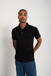 Camiseta básica de algodón para hombre, camiseta transpirable de manga corta con botones clásicos, uniforme deportivo de negocios elegante - Product Image 5