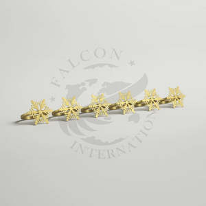 ห่วงรัดผ้าเช็ดปากหิมะสำหรับเทศกาลคริสต์มาสห่วงรัดผ้าเช็ดปากสีทองสำหรับงานปาร์ตี้งานแต่งงานโต๊ะรับประทานอาหารที่ใส่ผ้าเช็ดปากในฤดูหนาว - Product Image 1