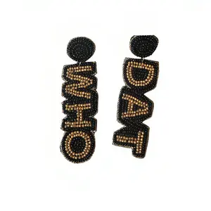 Exclusive WHO DAT Gameday Beaded Earrings Wholesale Suppliers - Elevate Your Inventory with Stylish Saints Fan Jewelry