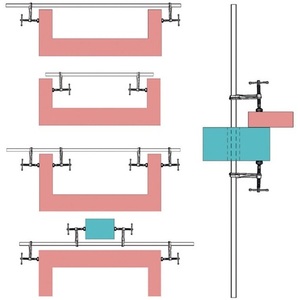 High-Performance <b>Clamp</b> Set SLV/GSV 1500 mm Clamping Width 120 mm Throat Depth for BESSEY <b>Toggle</b> - Product Image 5