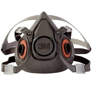Masque respiratoire réutilisable demi-masque 3M 6300, matériau TPE, ajustement confortable, protection contre les vapeurs organiques, les gaz acides et les particules - Product Image 1