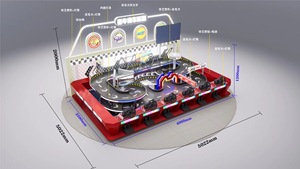 Xu hoạt động tùy chỉnh trò chơi đua xe trong nhà của trẻ em với hệ thống cạnh tranh cho trung tâm mua sắm - Product Image 4