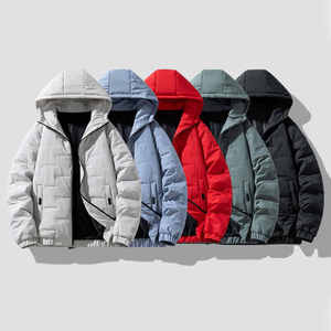 Chaqueta Bomber Casual de Alta Calidad para Hombre, Talla Grande, con Logotipo Personalizado, Ropa de Calle de Invierno, Cuello Alto, Transpirable, 100% Poliéster - Product Image 6