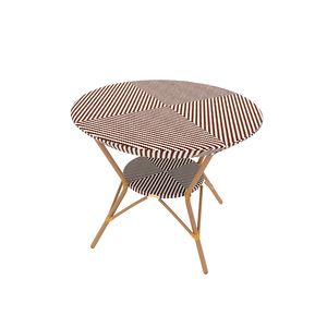 TABLE À MANGER CAFÉ AVEC DESSUS EN VERRE (LCO/007/002) - Product Image 4