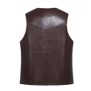 Gilet en cuir de qualité supérieure, prix raisonnable, vente en gros, dernier design, gilet en cuir respirant pour la vente en ligne - Product Image 2
