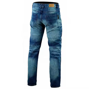 กางเกงยีนส์ขี่มอเตอร์ไซค์สีน้ำเงินทนทาน - Product Image 3