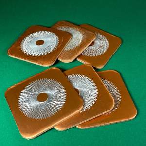 Juego de Posavasos Metálicos con Diseño de Rayos de Sol, Corte Láser Radiante para Sala de Estar y Comedor, Venta al por Mayor - Product Image 2