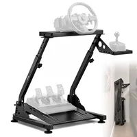 Support de volant de course VEVOR réglable et pliable pour simulateur de cockpit compatible avec Logitech G29 G27 G920 G923 Thrustmaster T300RS T300GT T248
