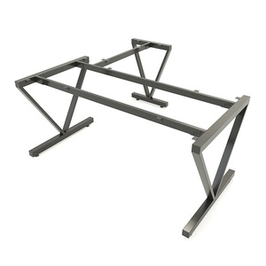 Pieds de table en métal de style industriel en forme de L 160x160cm Système d'assemblage VConcept-HCVC016 - Product Image 1