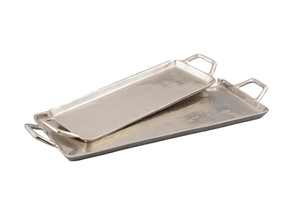 Plateau de service de luxe en aluminium, forme irrégulière, finition émaillée, compatible lave-vaisselle, logo personnalisé pour les fêtes - Product Image 2