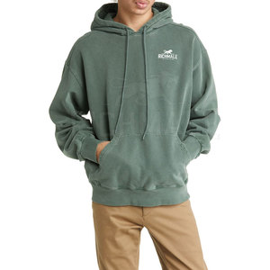 Venta al por mayor de hombres pulóver Sudadera con capucha de gran tamaño estilo Streetwear, diseño de hombro caído Sudadera con capucha de gran tamaño de moda para hombres - Product Image 2