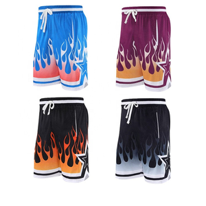 Shorts de basketball décontractés pour hommes, respirants et à séchage rapide, en toile imprimée et polyester, service OEM, vente en gros, prix abordable 2026 - Product Image 2