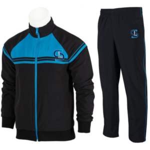 Survêtement de sport pour hommes Survêtement à rayures en polyester Survêtement pour hommes Jogging d'hiver à fermeture éclair complète - Product Image 1