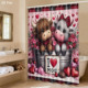 Custom Printed Shower Shower <b>Curtain</b> for Bathroom Waterproof Polyester <b>with</b> <b>Hooks</b> - Product Image 4