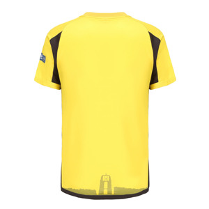 Custom Men's Yellow V-Neck Soccer Jersey Short Sleeve Moisture Wicking 100 Polyester Sublimated Print Adult Regular Fit - Product Image 2