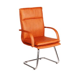 Silla de Rodillas Sleek02 para Salas de Conferencias, Tapizada en Cuero con Reposabrazos Fijos-HOCQ68008 - Product Image 2