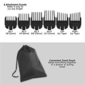 Mini Tondeuse Professionnelle pour Kit de Coiffure, Lames Réglables en Acier Inoxydable, Étanche IPX7, Électrique USB pour Barbe et Cheveux, Idéale pour Voiture - Product Image 5