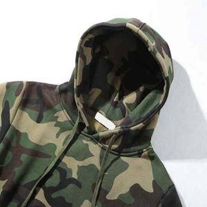 Vente en gros de sweats à capuche camouflage vert de qualité supérieure pour hommes pulls thermiques à la mode tendance utilisation hivernale - Product Image 4