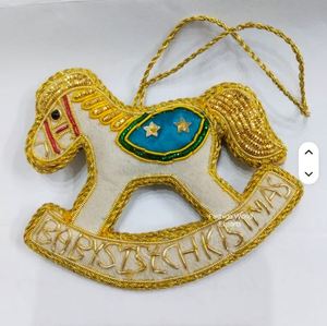 Zari Hanging Tree Decorations hanging plastic christmas baubles Personalized Christmas Horse <b>Ornaments</b> Custom <b>Animal</b> Name - Product Image 4