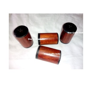 Juego de Salero y Pimentero de Cuerno Estilo Vintage, Accesorios de Cocina, Botellas de Especias de Cuerno con Soporte para el Hogar, Gran Venta - Product Image 1