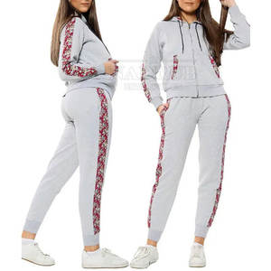 Chándal bordado de moda Traje a juego con elegante acabado bordado Conjunto completo Chándal Diseño duradero y cómodo - Product Image 4