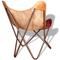 Fauteuil Papillon en Cuir Véritable Tressé, Élégant, pour Intérieur/Extérieur, Montage Facile, Idéal pour Salon, Chambre, Hôtel