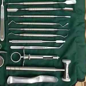 Instrumentos quirúrgicos dentales de acero inoxidable con 2 años de garantía Implementos dentales profesionales completos - Product Image 2