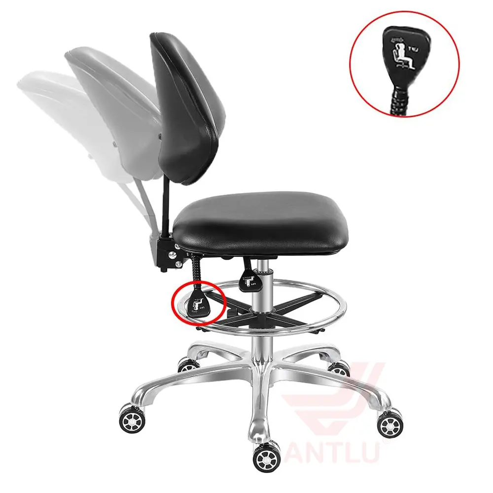 AntluPlus 회전 의자 치과 의자 병원 가구 실험실 클리닉 치과 의사 의자 의사 간호사 인체 공학적 의자 안과 의자