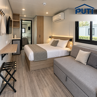 Suite Cabine Apple de 20 pieds en acier modulaire protégé contre la corrosion pour club de plage tropical et hôtel de plongée