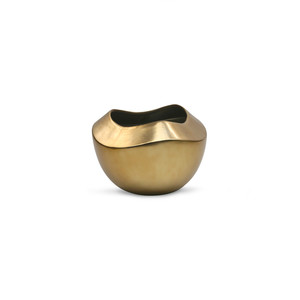 CUD5307GD - Pot unique à effet ondulé doré - 7 H - Product Image 1