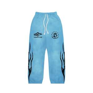 Ensembles de pantalons de survêtement à capuche surdimensionnés et personnalisés avec conception de flamme Survêtements sérigraphiés à fermeture éclair pour l'hiver Vêtements personnalisés du fabricant - Product Image 6