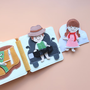 Jouet éducatif Montessori activité livre de feutre occupé enfants maison de poupée tranquille bébé cadeau apprentissage 'ma maison' couleur personnalisée - Product Image 5