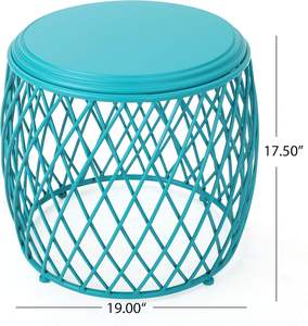 Handmade powder coated metal coffee table durable and elegant suitable for homes hotels and offices - Product Image 2