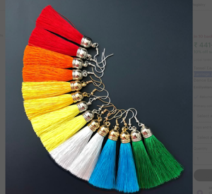 ต่างหูเงินแท้ทำมือ / ต่างหูสไตล์โบฮีเมียน / ต่างหูสไตล์ฟรีสไตล์ - Product Image 1