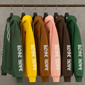 เสื้อมีฮู้ดสไตล์สตรีทมีฮู้ดสำหรับผู้ชายเสื้อสเวตเชิ้ตถักแบบหนาพร้อมฮู้ดโอเวอร์ไซส์ผ้าคอตตอน100% สำหรับผู้ชาย - Product Image 1