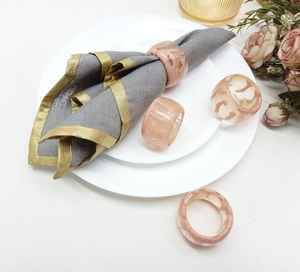 Anillos de Servilleta de Resina Hechos a Mano para Centro de Mesa de Banquete de Boda en Restaurante de Lujo con Diseño Personalizado - Product Image 2
