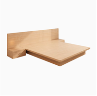 Cama de Madera de Roble Envejecido para Dormitorio, Muebles para el Hogar de Primera Calidad, Estilo Tatami Japonés, en Oferta