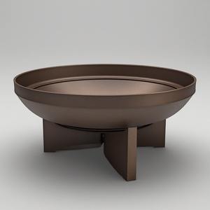 Modern Artistic <b>Metal</b> <b>Firepit</b> for Outdoor Decor Enthusiasts Delivering Warm Wood Burning Fire Experience Elegant Look - Product Image 4